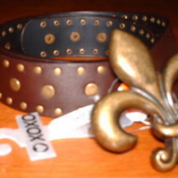 Vintage Unique Buckle Studded belt main image 2